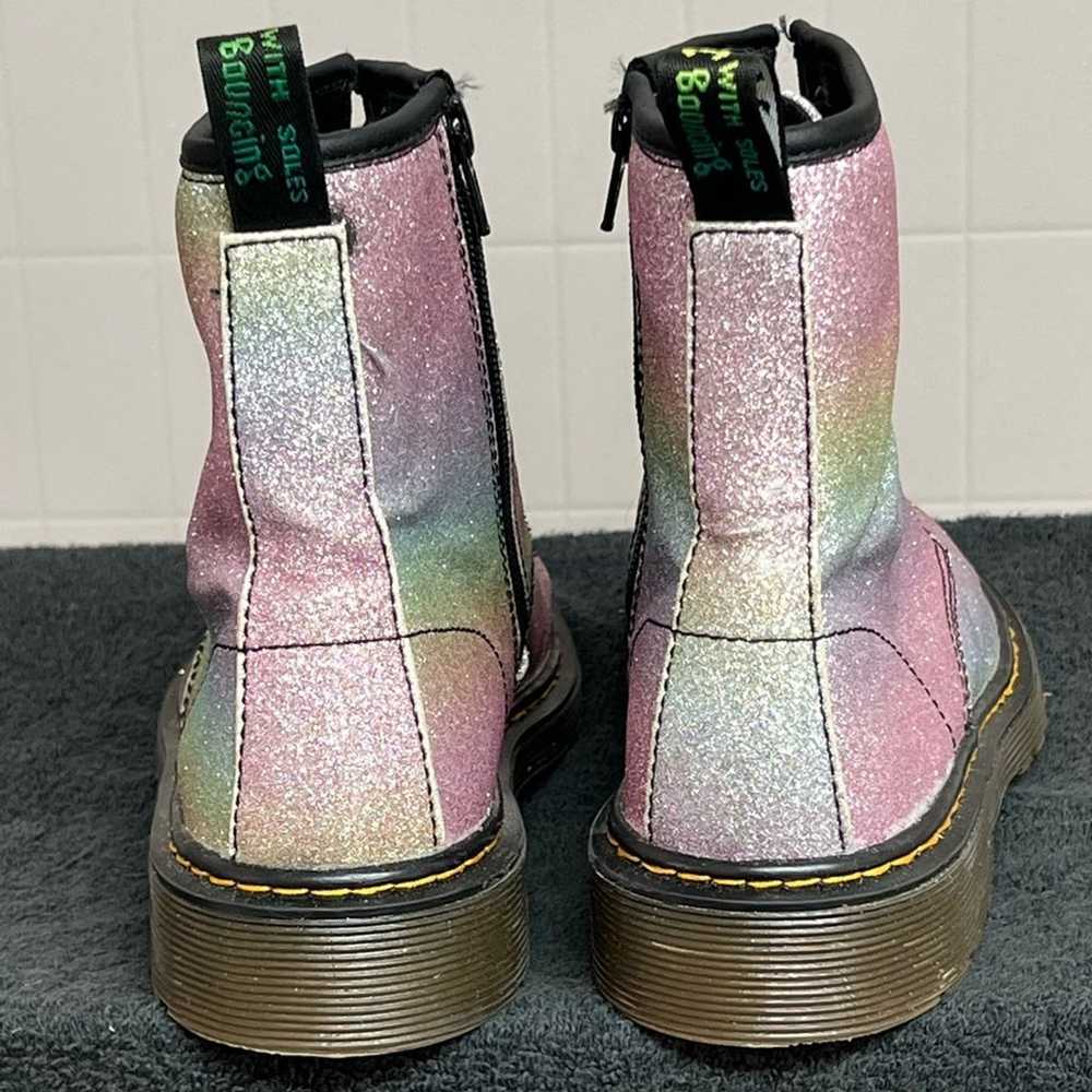 Dr. Martens Glitter Lace Up Boot 1460 Rainbow Gli… - image 4