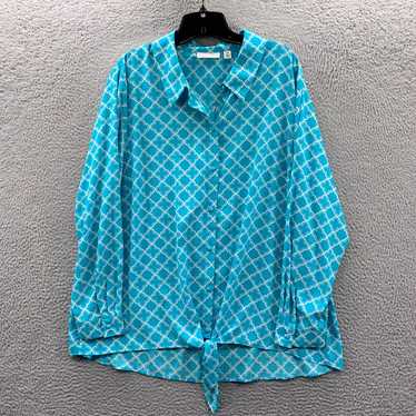 Vintage SUSAN GRAVER Shirt Womens Size 20W Button… - image 1