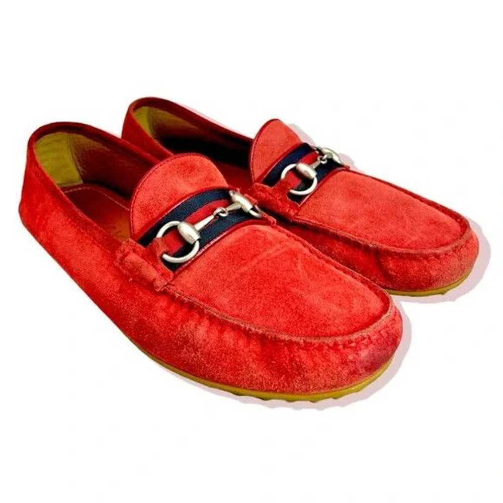 Gucci o1mj1ld1sgn0324 Men Moccasin in Red - image 1