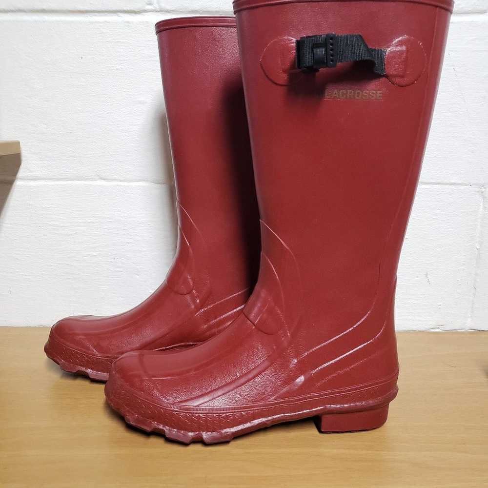 Lacrosse 14" Womens Muck Boots Red Size 9 - image 7