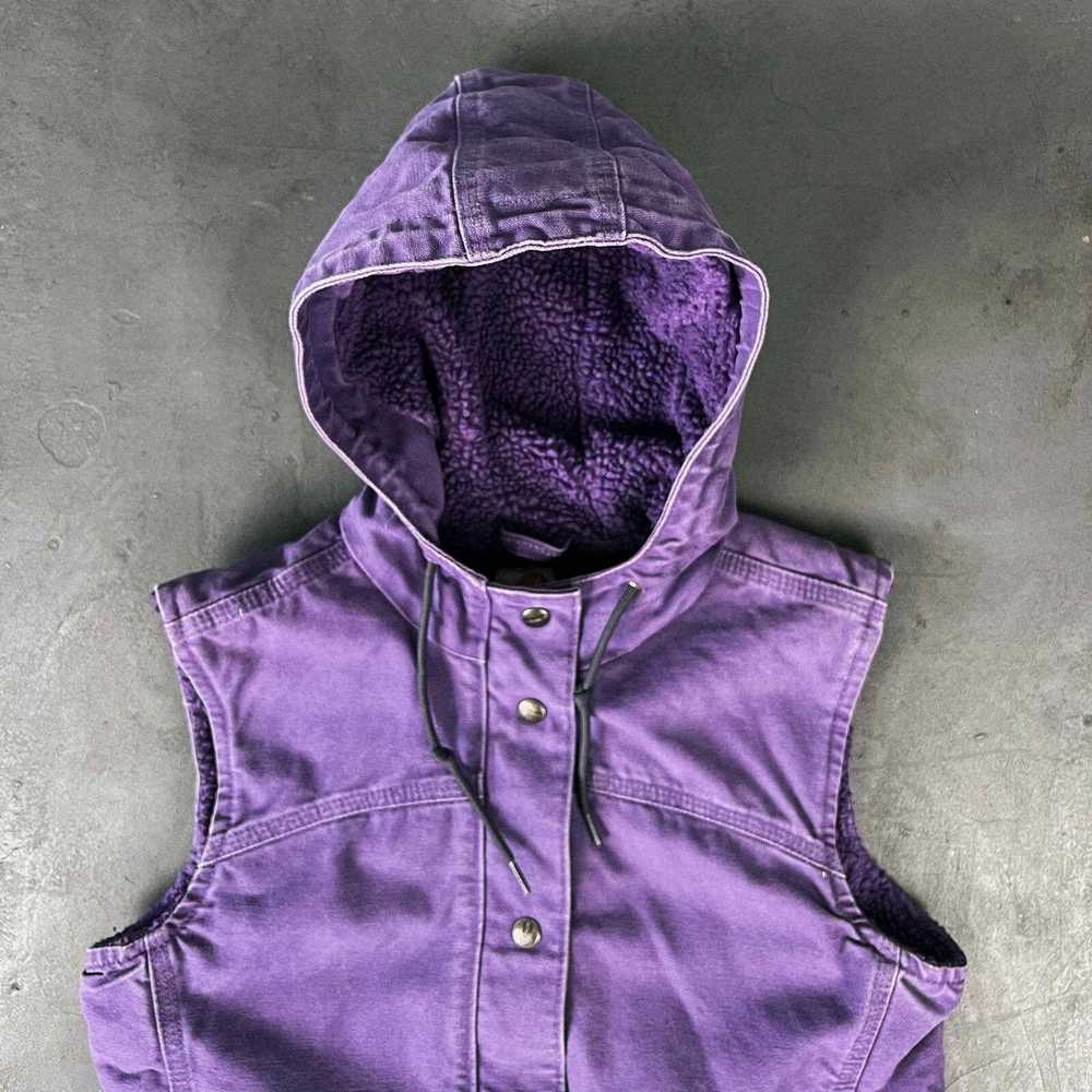 Carhartt 90’s Carhartt Purple Faded Carpenter Vest - image 3