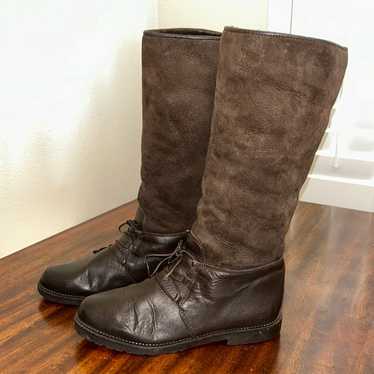 Bally brown leather tall boots. - image 1