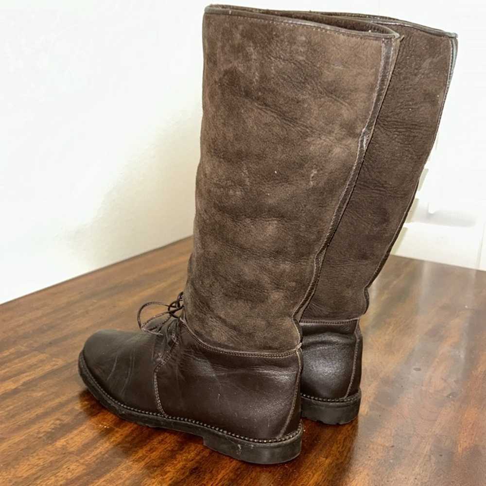Bally brown leather tall boots. - image 3
