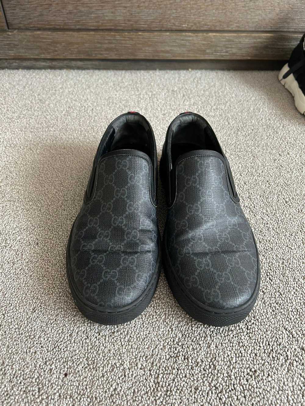 Gucci Black Gucci Slip-ons - image 1