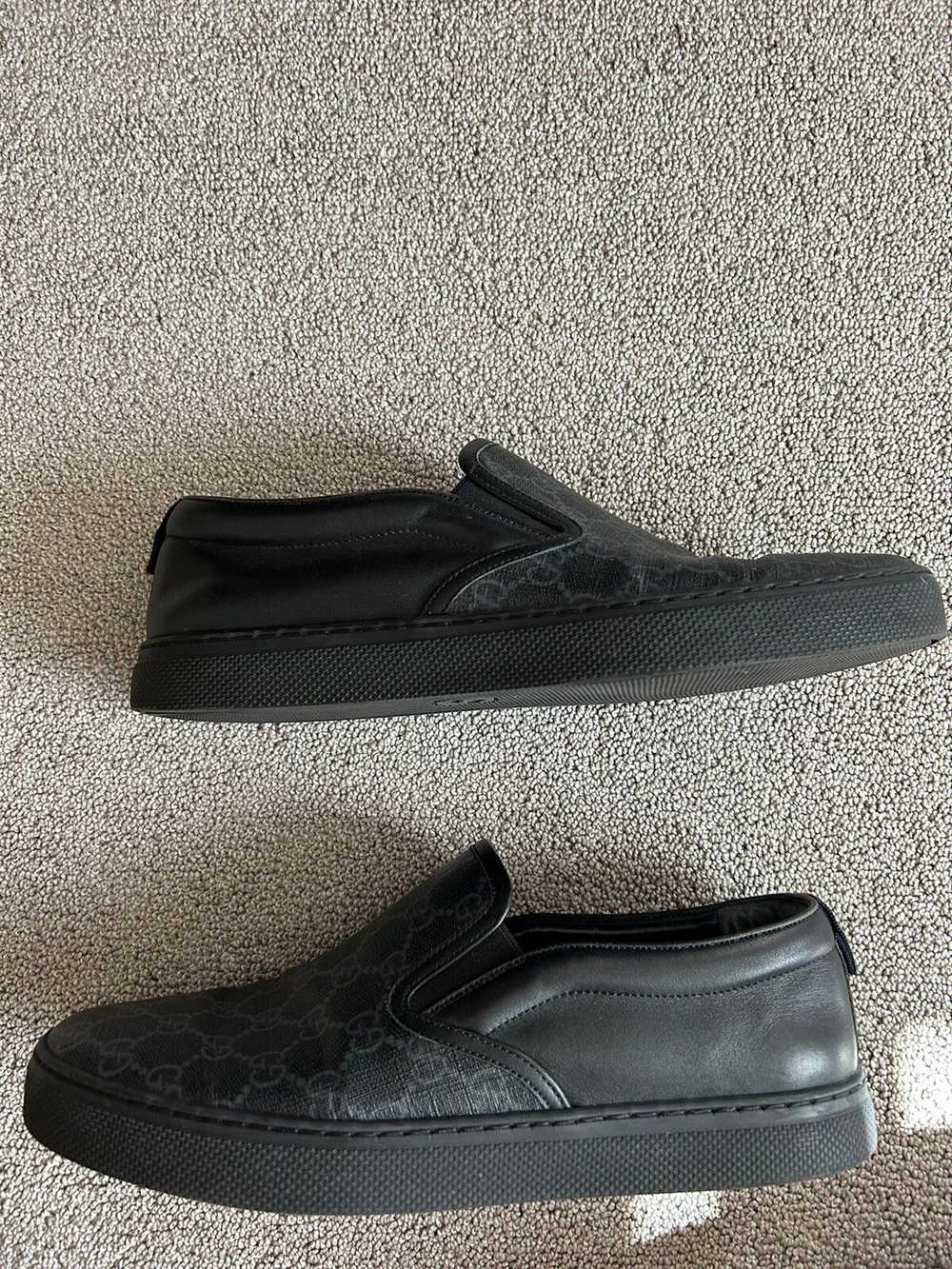 Gucci Black Gucci Slip-ons - image 3