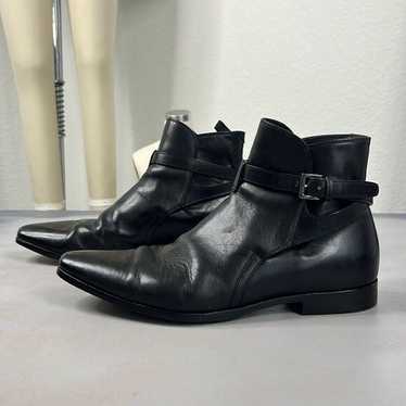 Prada Prada Men's Jodhpur Black Leather Ankle Boo… - image 1