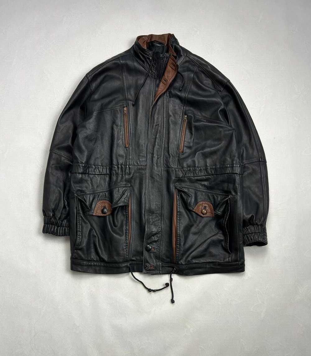 Rare × Vintage × Yves Saint Laurent Rare Leather … - image 1