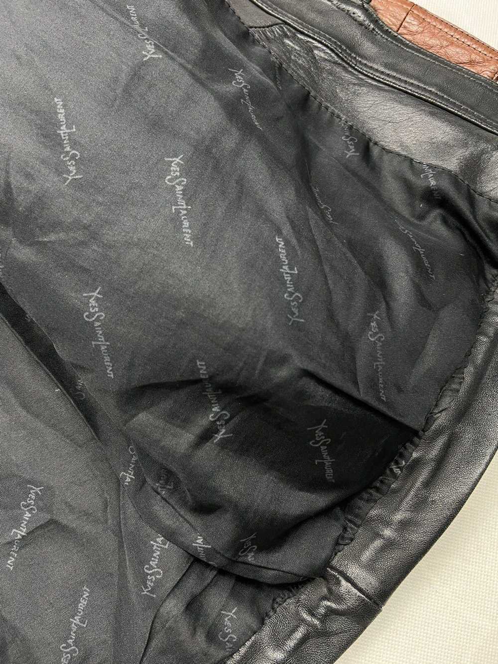 Rare × Vintage × Yves Saint Laurent Rare Leather … - image 7