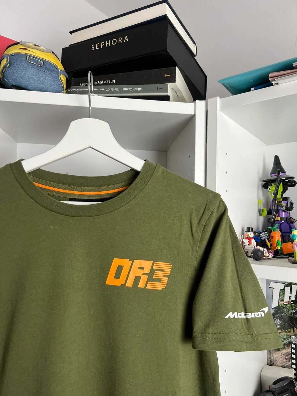 NASCAR × Racing × Streetwear McLaren DR3 khaki t-… - image 3