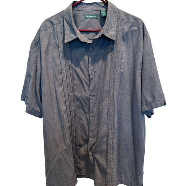 Cubavera Cubavera Short Sleeve Shirt XXL Blue Gray