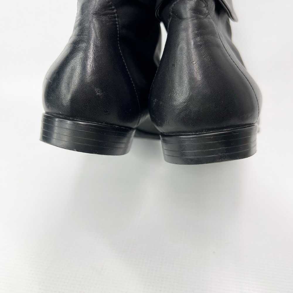 Nine West Vintage NINE WEST Fold Over Black Leath… - image 6