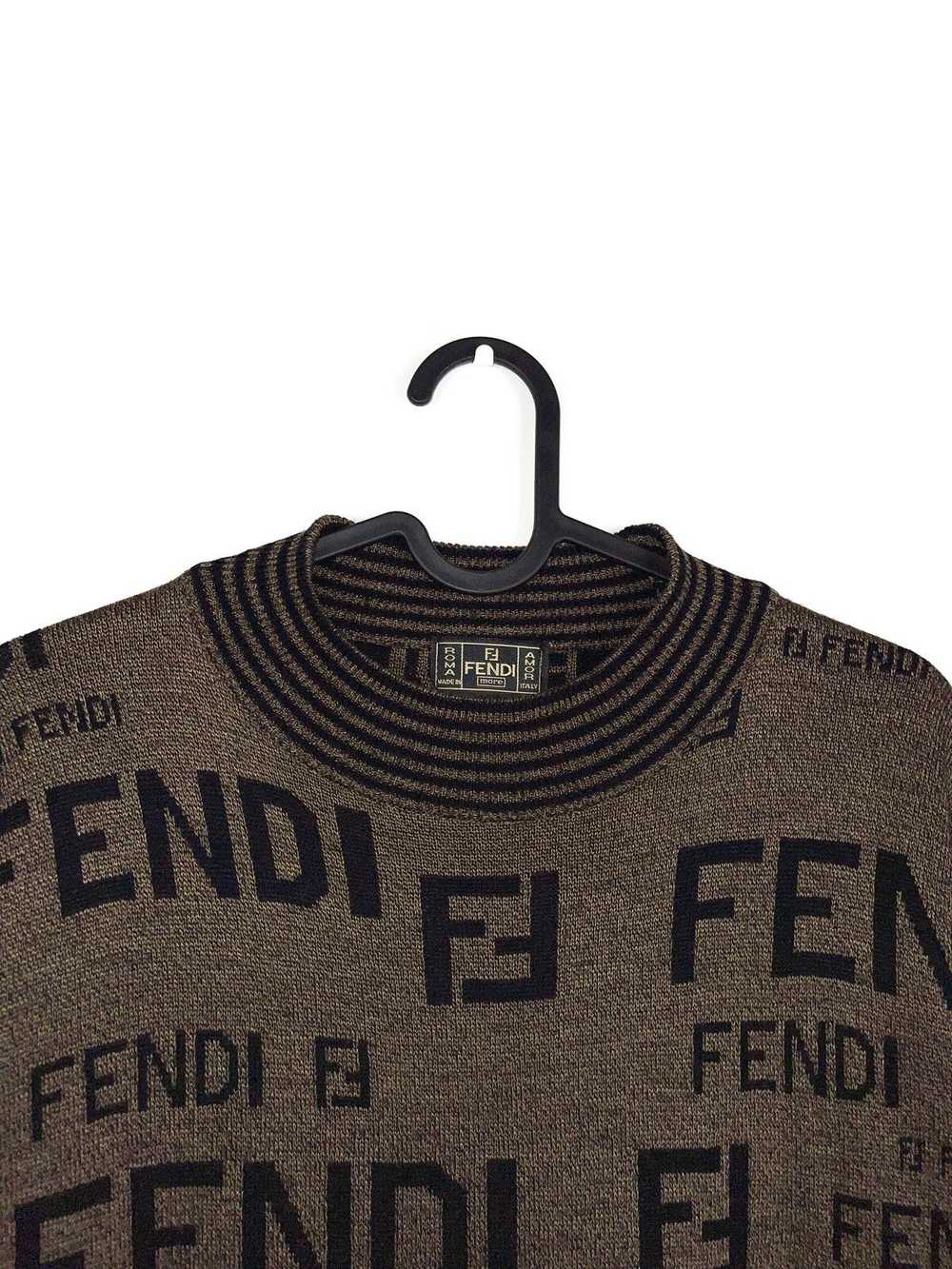 Fendi Vintage Fendi FF Logo Zucca Monogram Mare W… - image 2