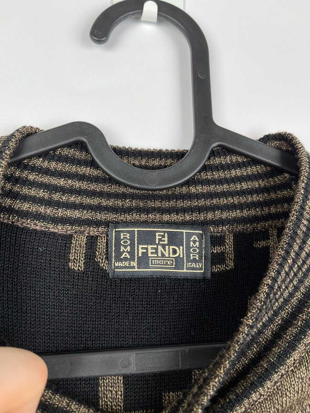 Fendi Vintage Fendi FF Logo Zucca Monogram Mare W… - image 4
