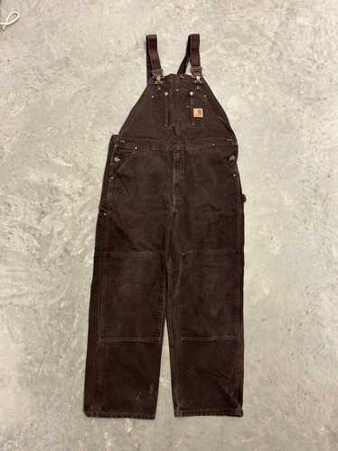 Vintage carhartt R27 hotsell 42x28 bibs