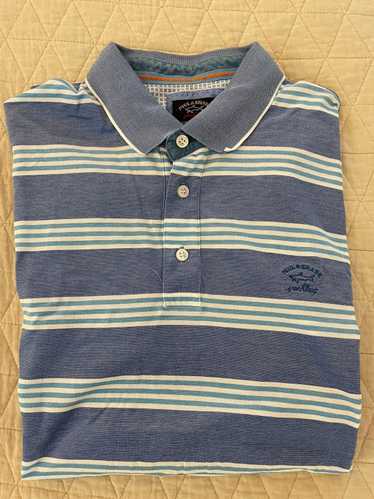 Paul & Shark Pique Knit Striped Polo Shirt - image 1