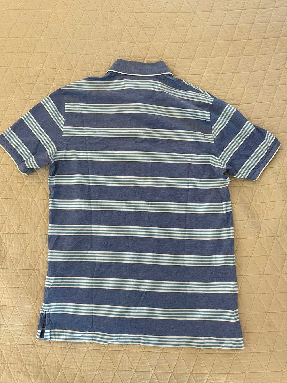 Paul & Shark Pique Knit Striped Polo Shirt - image 8