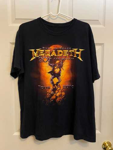Band Tees × Megadeth × Vintage Vintage 2010 Megade
