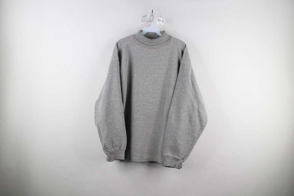 Gap × Vintage Vintage 90s Gap Blank Ribbed Knit T… - image 1