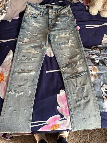 Amiri Amiri Blue Straight Legged jeans