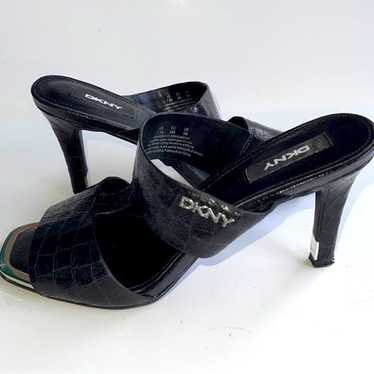 DKNY Black Leather Heels