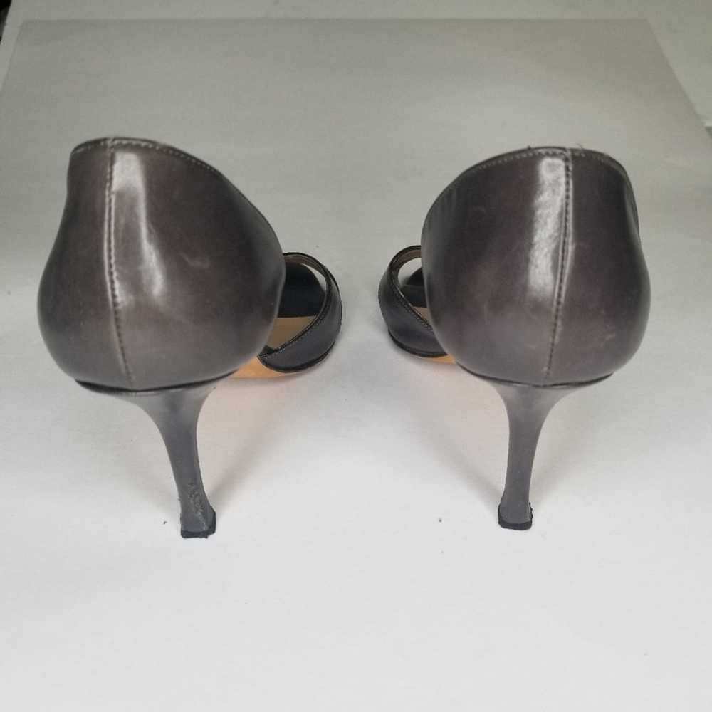 MANOLO BLAHNIK D'Orsay Stiletto Heel in Dark Pewt… - image 6