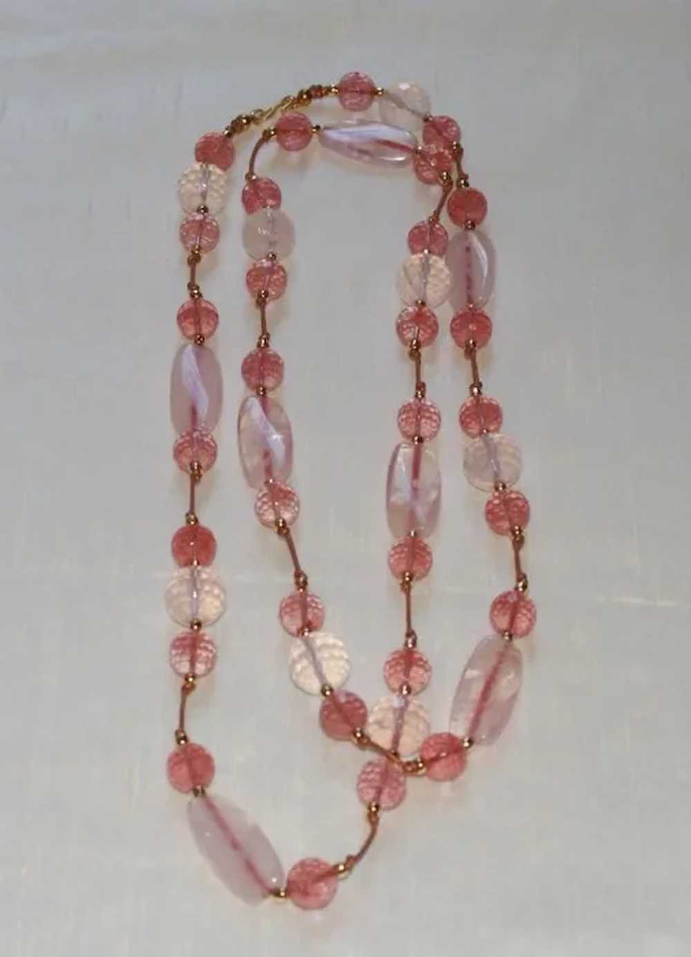 Pretty in Pink - Rose Quartz and Strawberry Glass… - image 2