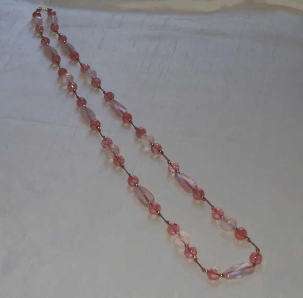 Pretty in Pink - Rose Quartz and Strawberry Glass… - image 7