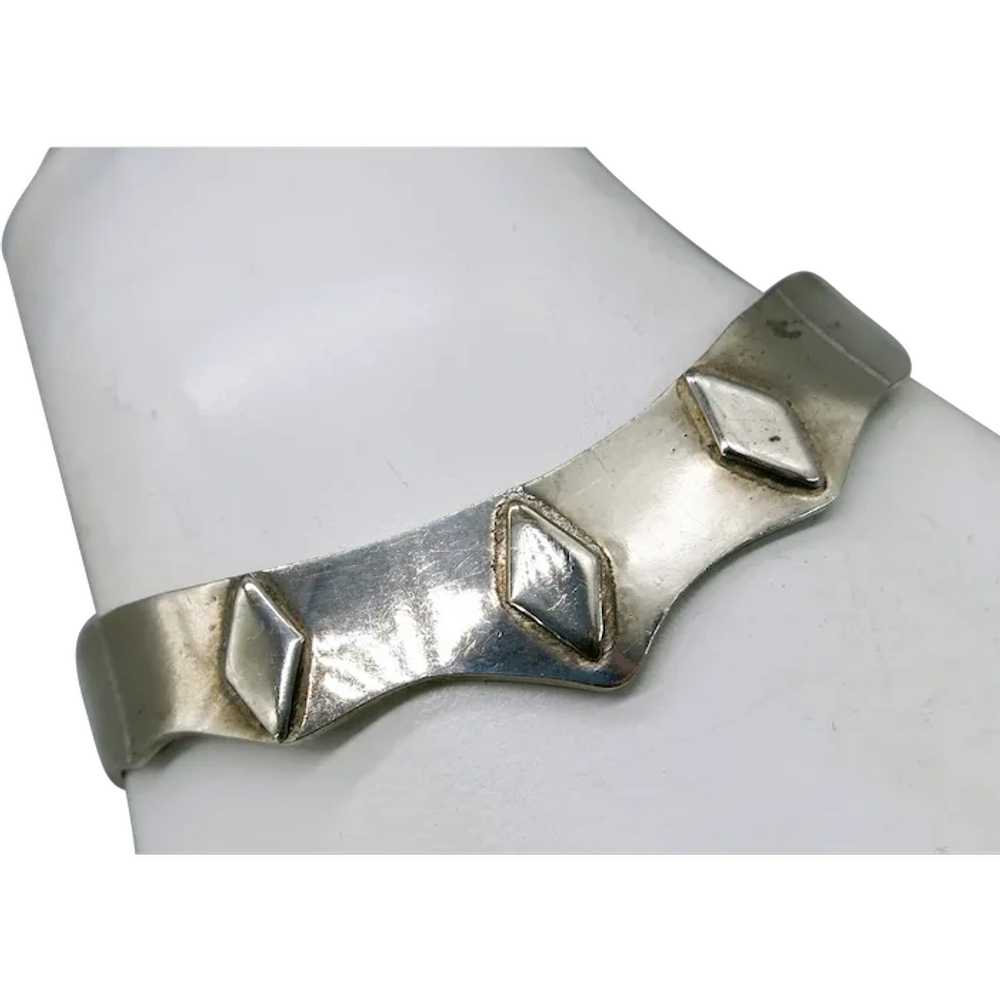 VINTAGE  Mexican Silver  Simple Bracelet - image 1