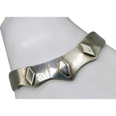 VINTAGE  Mexican Silver  Simple Bracelet - image 1