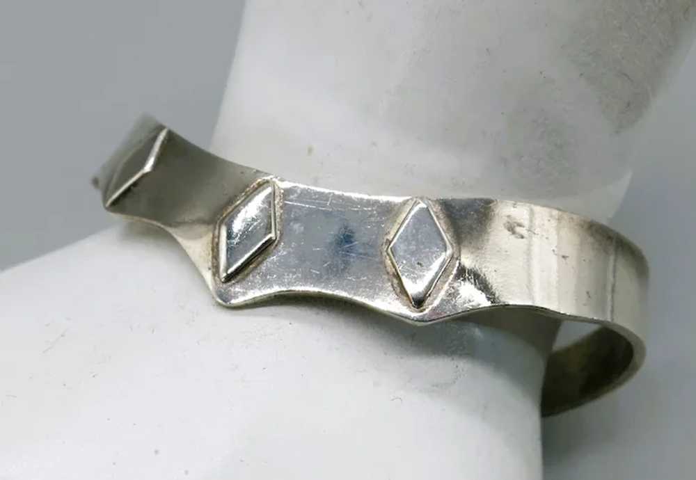 VINTAGE  Mexican Silver  Simple Bracelet - image 2