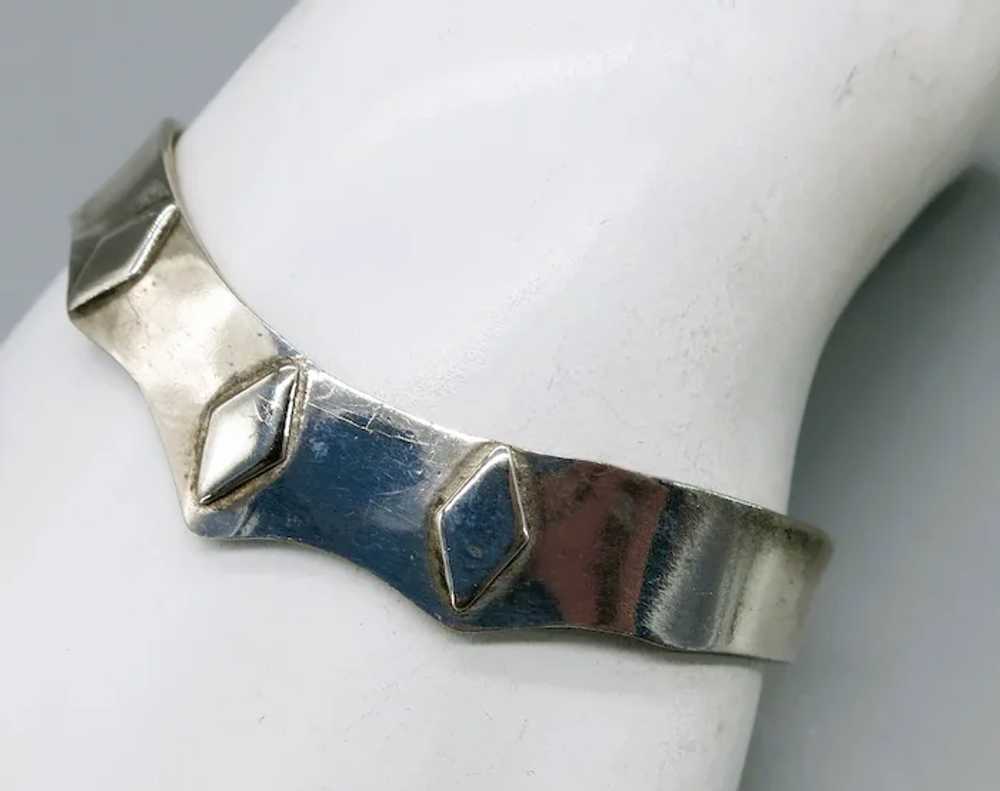 VINTAGE  Mexican Silver  Simple Bracelet - image 3