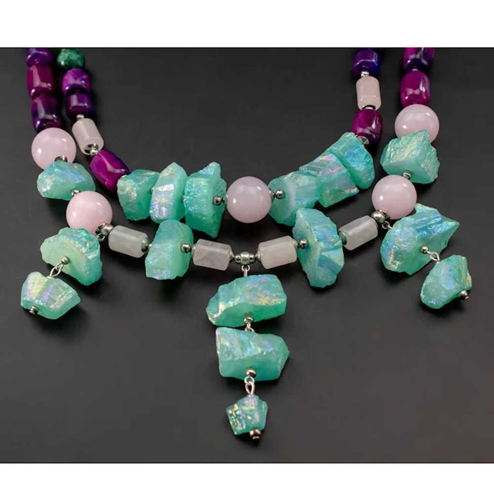 Super chunky necklace bold, very large extravagan… - image 3