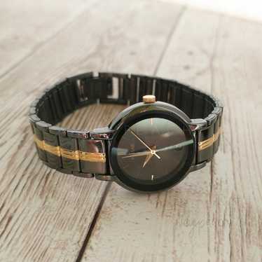 Pulsar Vintage Womens Wristwatch V7820590 Black/Go