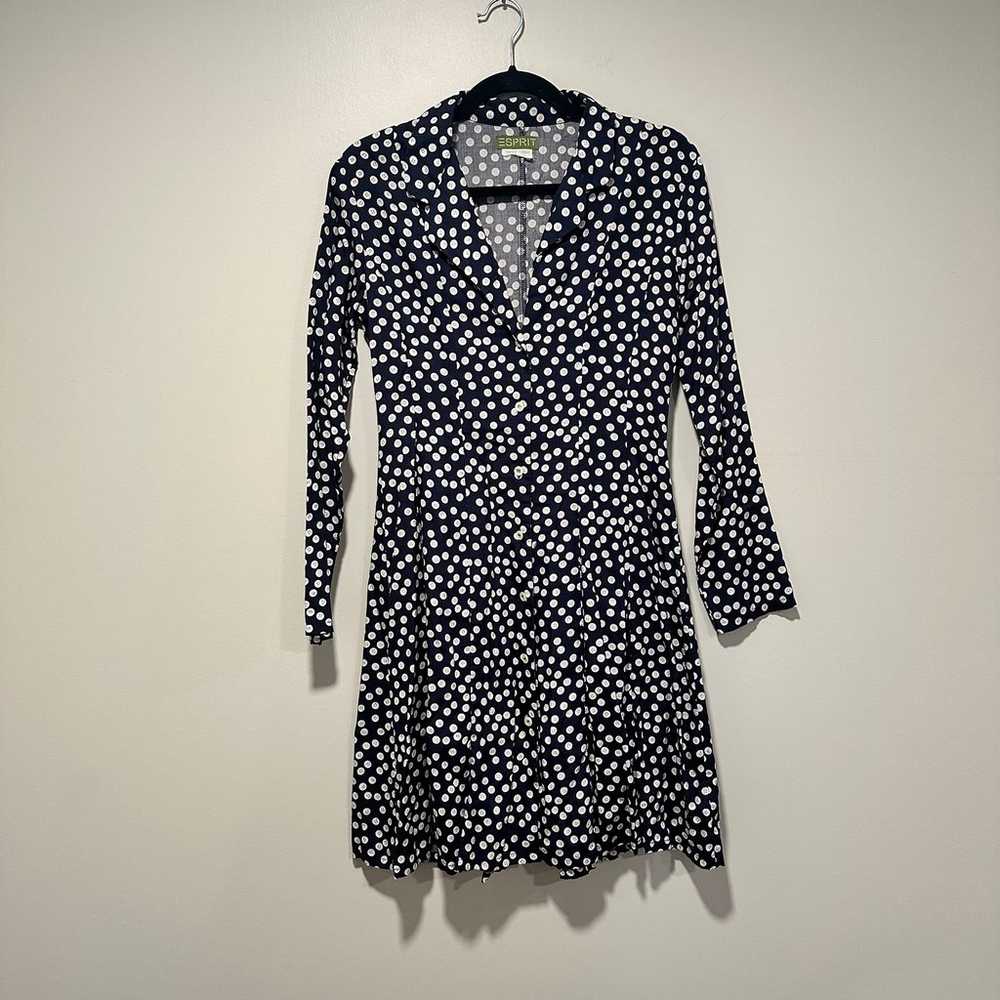 Vintage Espirit Button Print Dress - image 1