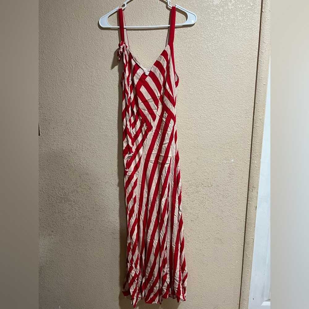 JILL Jill Stuart Clara Striped Dress in Hibiscus … - image 2