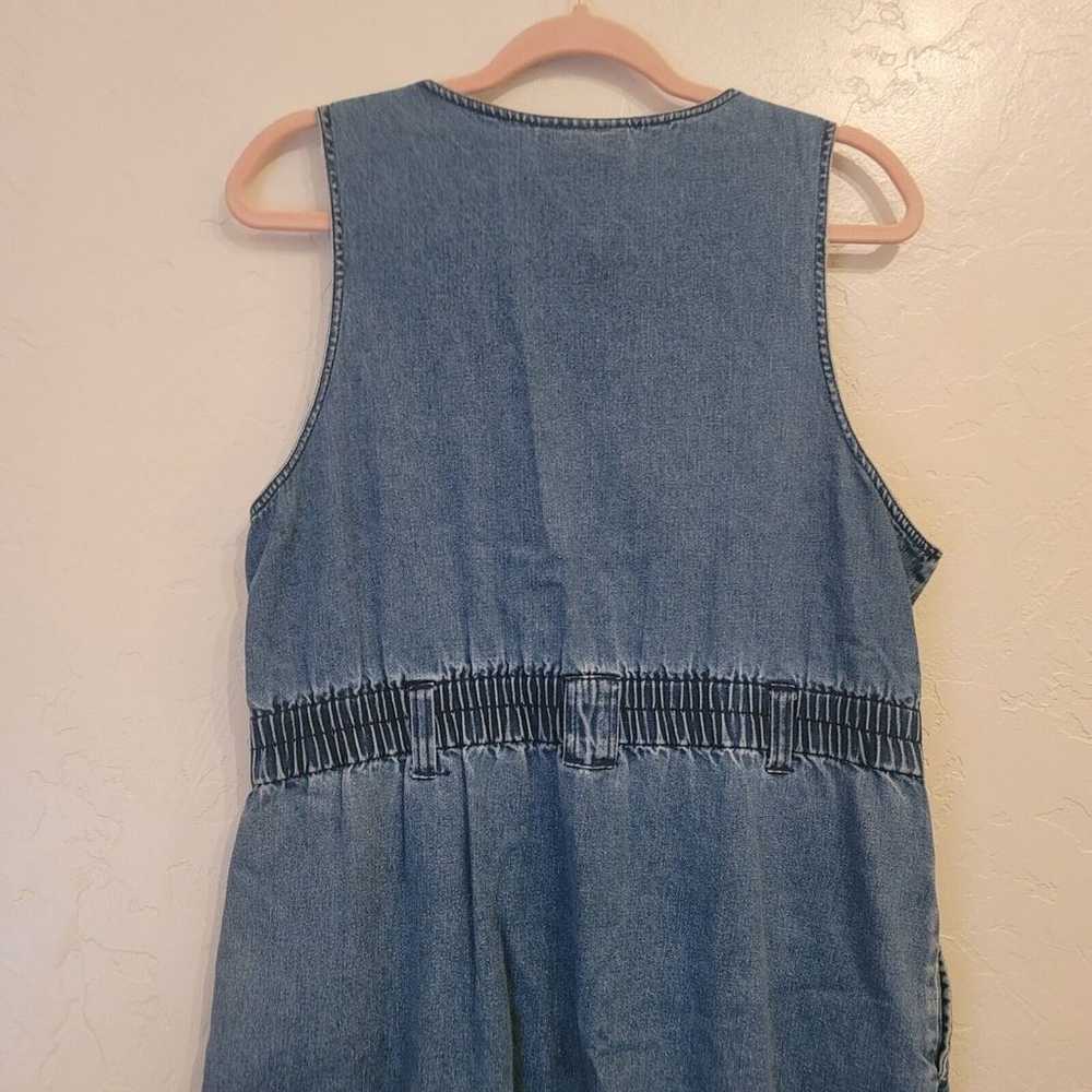 VTG Boston Classics Womens Sz 14 Denim Maxi Dress… - image 5