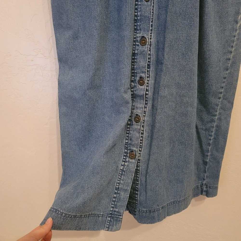 VTG Boston Classics Womens Sz 14 Denim Maxi Dress… - image 7