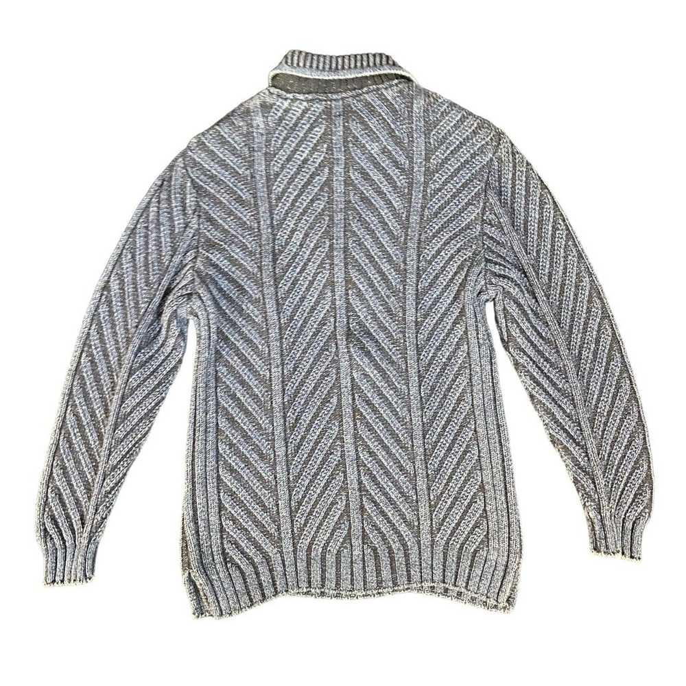 90's Vintage Dark Blue Knit Sweater by Blue Willi… - image 6