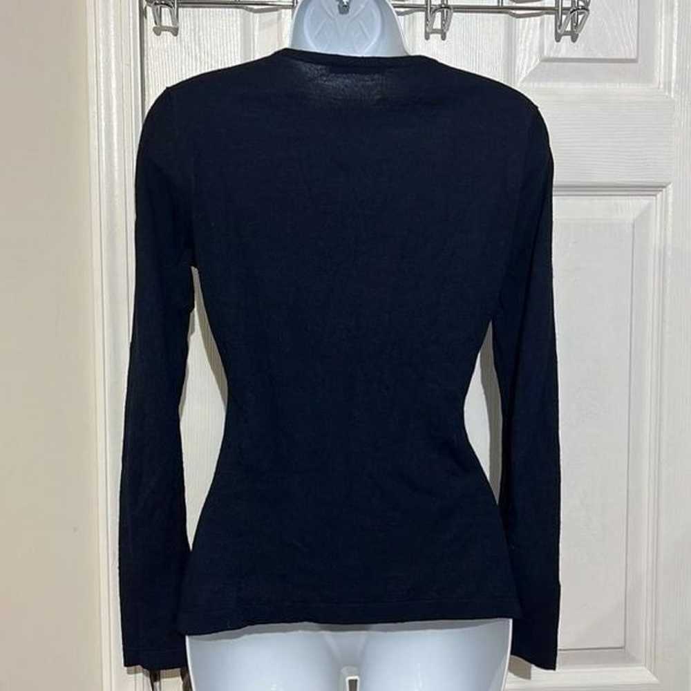 Versace collection vintage v neck sweater with rh… - image 5