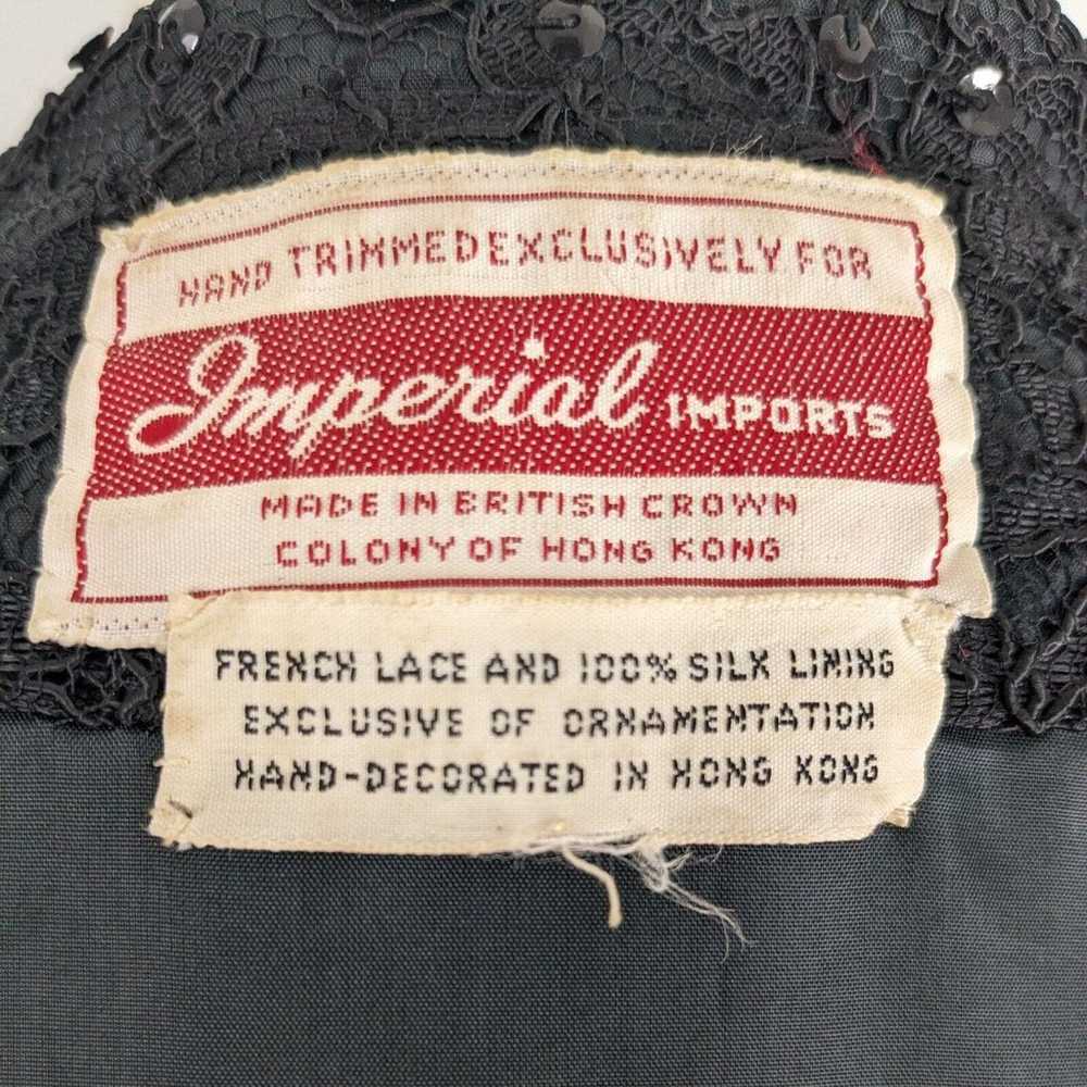 Vintage Topper Jacket Blazer 60s French Lace Silk… - image 2