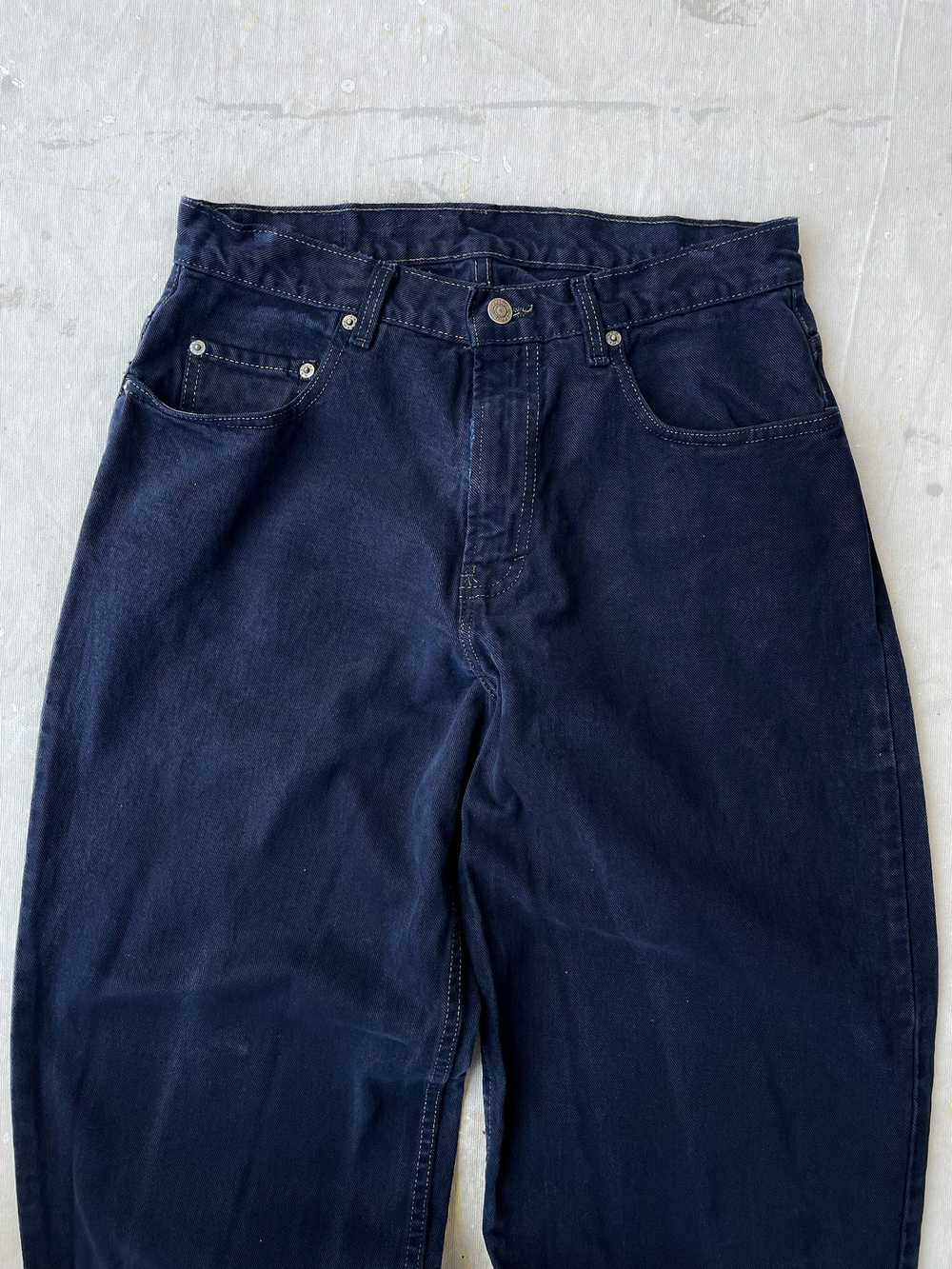 80's GAP Baggy Overdyed Blue Jeans—[31x34] - image 3
