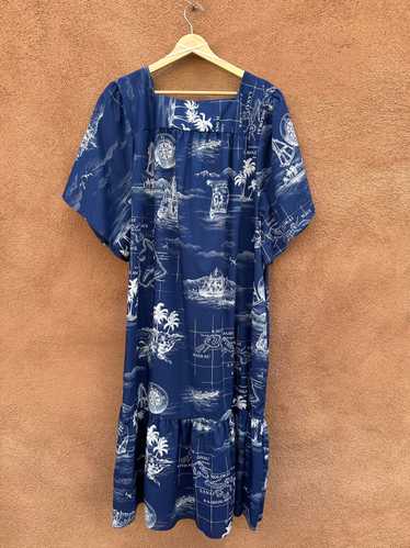 Hawaiian Map Muumuu Dress by Fashion E&K