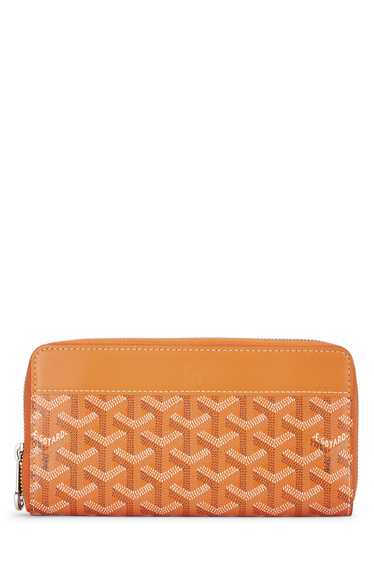 Orange Goyardine Matignon Continental Zip Wallet - image 1