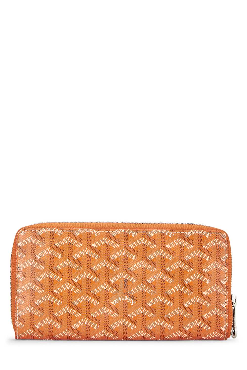 Orange Goyardine Matignon Continental Zip Wallet - image 3