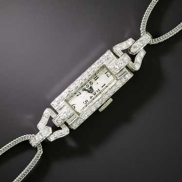 Art Deco Diamond Wrist Watch - image 1