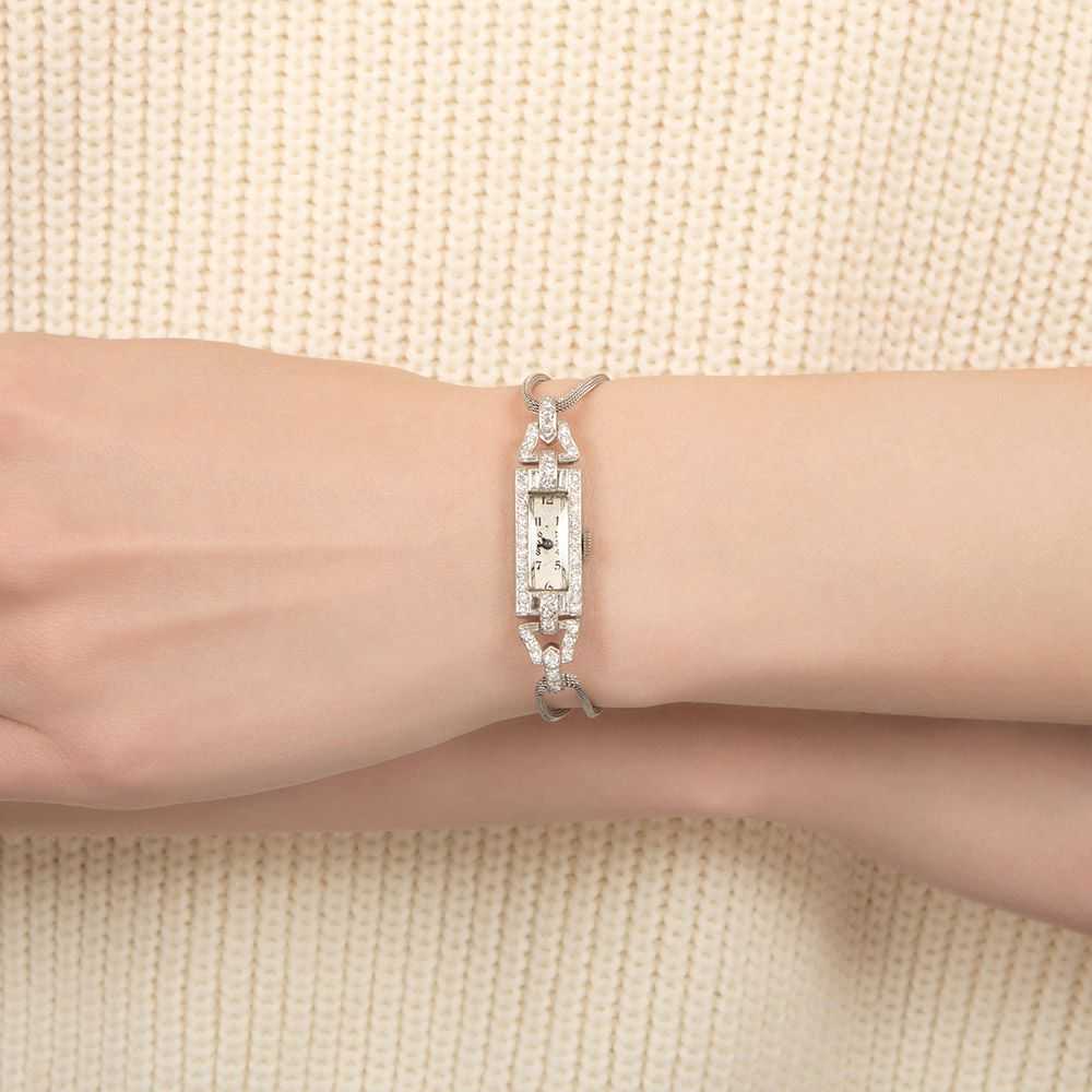 Art Deco Diamond Wrist Watch - image 3