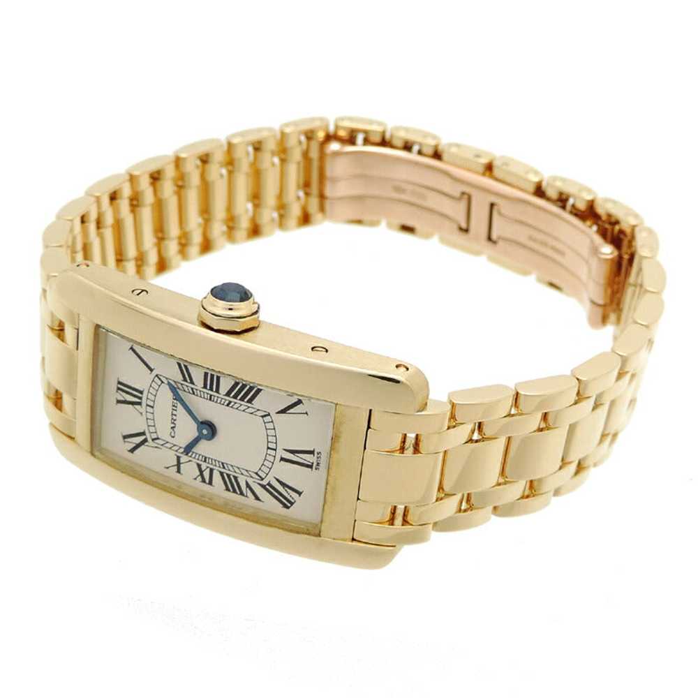 18K Cartier Tank Americaine Dial Watch - '10s - image 2