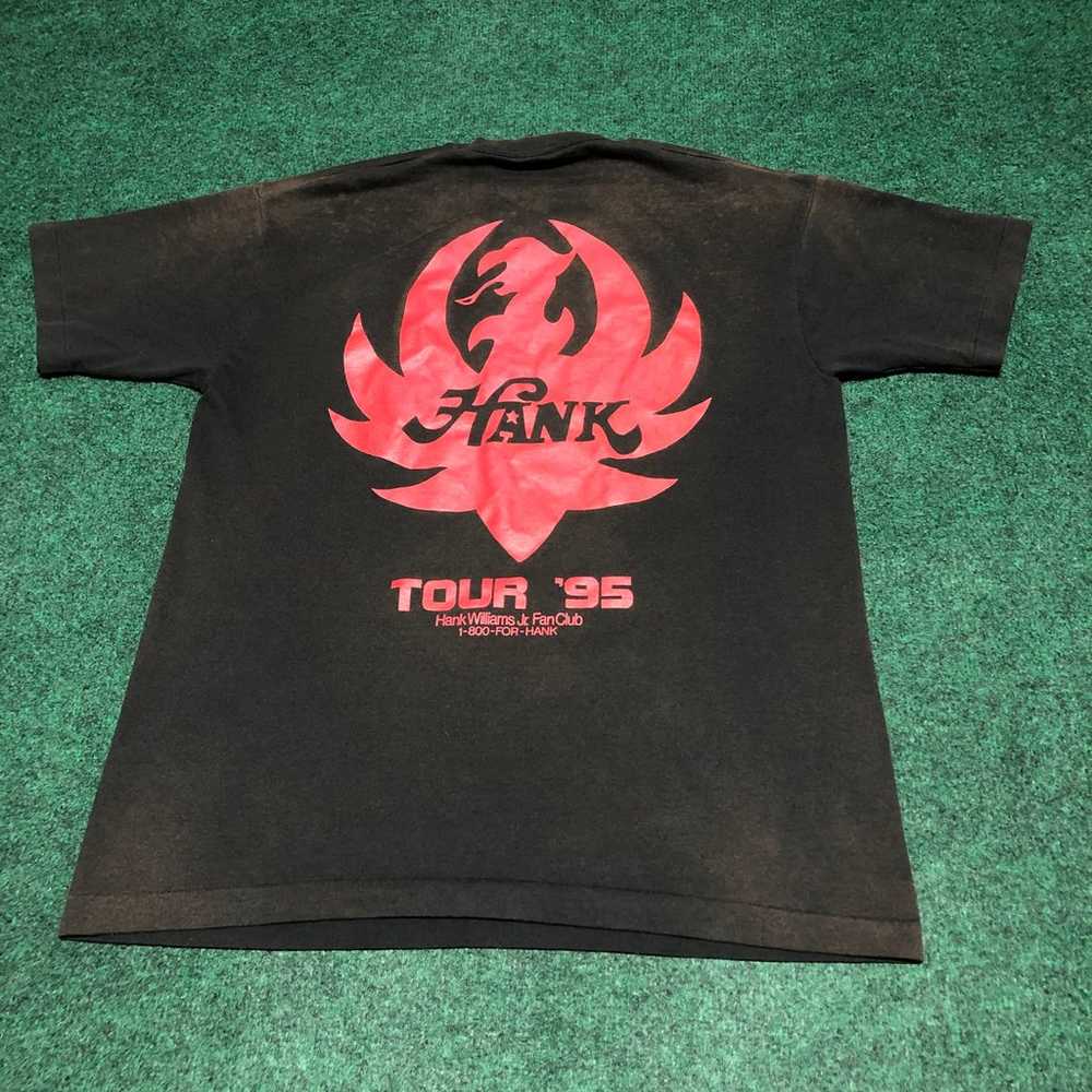 Vintage 1995 Hank Williams Jr Bocephus Tour Shirt… - image 2
