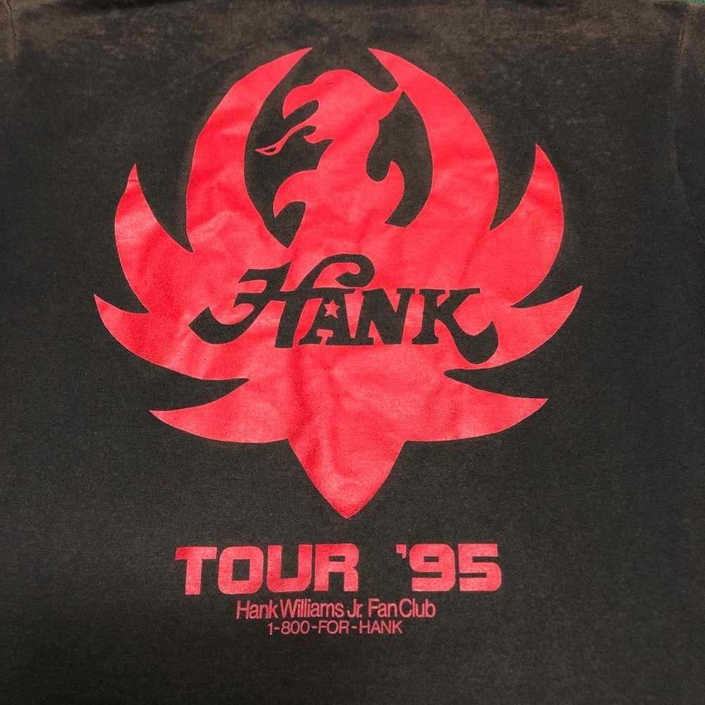 Vintage 1995 Hank Williams Jr Bocephus Tour Shirt… - image 6