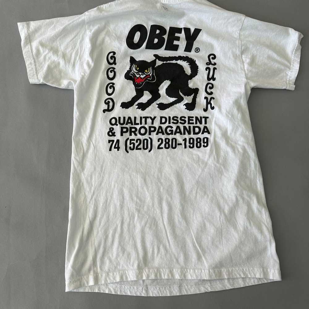Obey teens small tee shirt - image 8